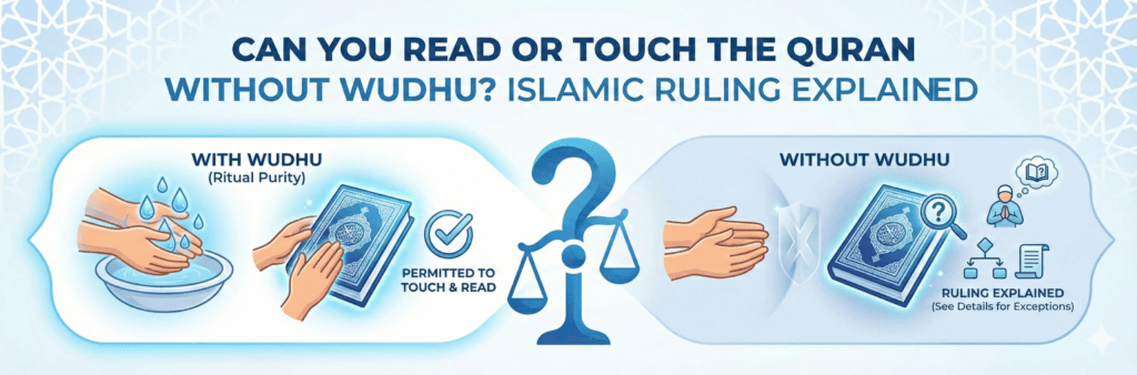 Can You Read or Touch the Quran Without Wudhu Islamic Ruling Explained