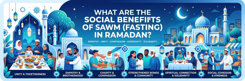 What Are the Social Benefits of Sawm (Fasting) in Ramadan