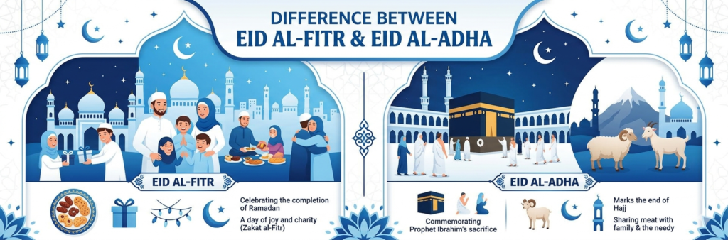 Difference Between Eid al-Fitr and Eid al-Adha