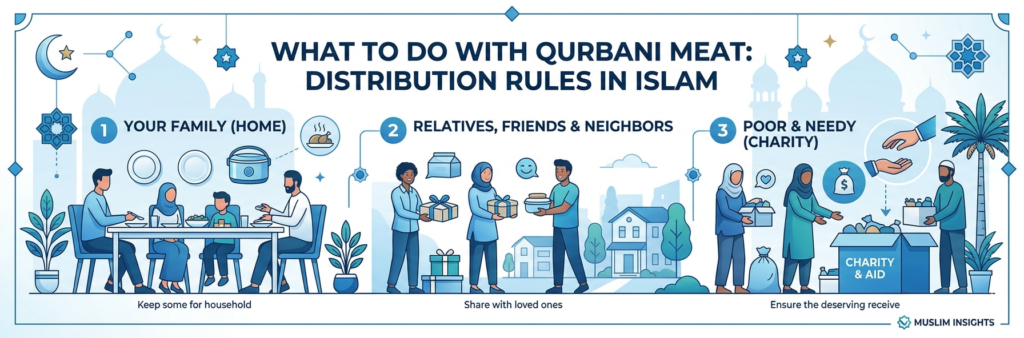 What to Do with Qurbani Meat Distribution Rules in Islam